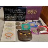 Collection of British Coins Currency and Commemorative Sets inc two 1897 Victorian Crowns