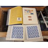 Royal Stamp Folder w/largely unused international stamp pairs, trios and singles plus Two full 20-st