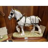 Border Fine Arts - The Champion Shire by Anne Wall, No 287/500, H 40cm, with packaging box & inc inn