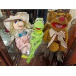 Trio of Disney The Muppets Figures inc Kermit, Fozzy Bear and Ms Piggy