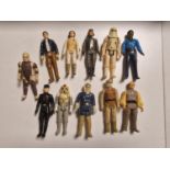 Group of Eleven 1980 Star Wars/Empire Strikes Back Toy Figures