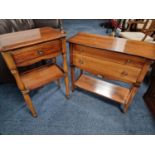 Pair of Nice Cherrywood Hall Tables