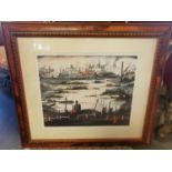 Limited Edition 1937 LS Lowry Print , 'The Lake', 434/500 - stamped and signed to the reverse for NF