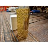 Vintage Dunhill Gold Plated Lighter - Tobacciana Interest