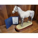 Border Fine Arts - Thoroughbred Stallion by Anne Wall, No 967/1500, 32cm, with packaging box & inc i