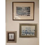 Trio of LS Lowry Framed Prints