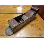 Rounded Vintage Woodworking Plane Tool - unmarked, but with a Howarth blade