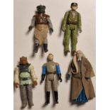 Group of Five 1983 Star Wars/Return of the Jedi Toy Figures