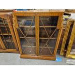 Art Deco Walnut Veneer Display Cabinet