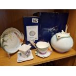Four Piece Franz Ware Butterfly Decorative Tea Wares - some boxed
