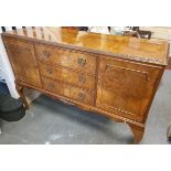 Mid-Century Walnut Veneer Sideboard