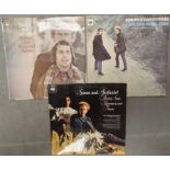 Set of 3 Original CBS Vinyl Record releases of LPs by Simon & Garfunkel, comprising Bridge Over Trou