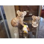 Beswick Koala Figures & a Penguin