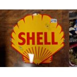 Automobilia Enamel Sign - Shell Oil Petroliana