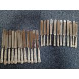 Collection of Hallmarked Silver Collared Knives - likely silver handled as well
