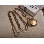 9ct Gold Sovereign Holder & Necklace - 55g