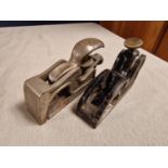 Pair of Small Rabbet/Bull-Nose Woodworking Planes Tools