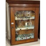 Great Vintage J&P Coats Cottons Habadashery Display Cabinet inc numerous Accessories, Mouline, Tapis
