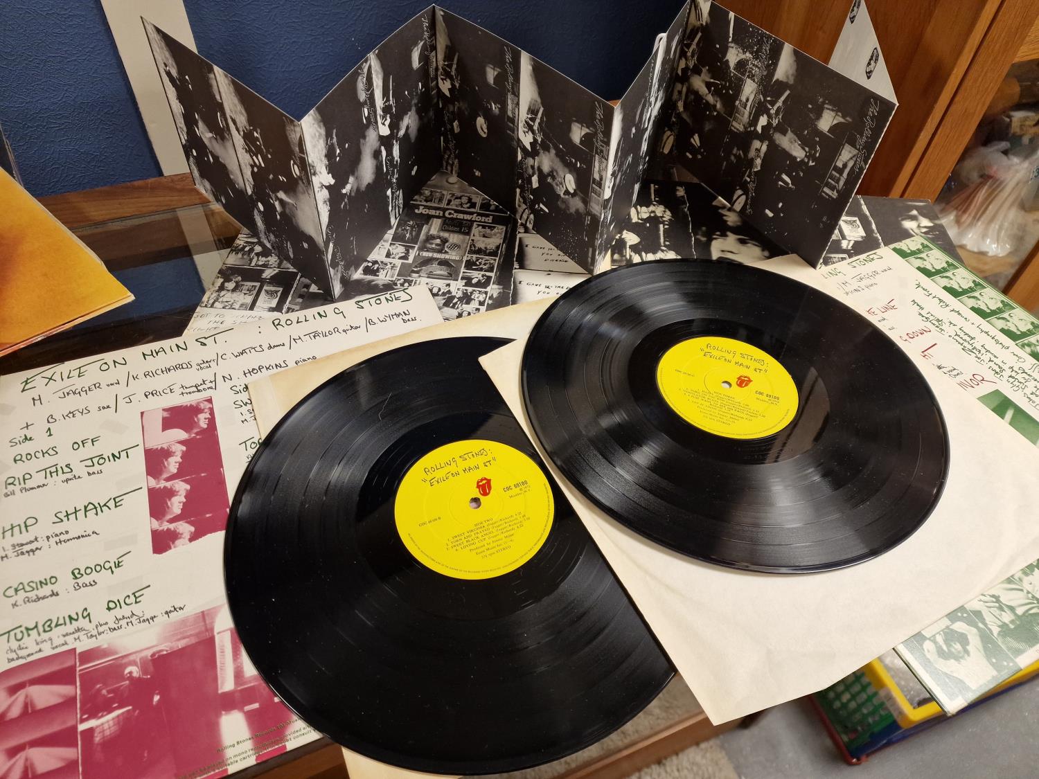 Original Stereo Vinyl Pressing of Rolling Stones Exile on Main Street LP Record - VGC - matrix COC 6 - Image 2 of 3