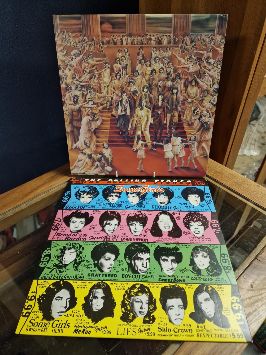 Pair of Original Vinyl Pressings of Rolling Stones' Some Girls & Its Only Rock'n'Roll LP Records - b