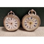 Pair of Silver Ladies Pocketwatches inc .935 FG Greaves of Sheffield example + a Hallmarked Birmingh
