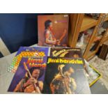 Collection of Five Jimi Hendrix Vinyl LP Records inc Isle of Wight live album