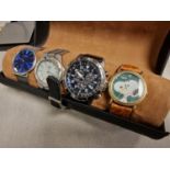 Collection of Four Designer Wristwatches inc a Nice Citizen Ecodrive