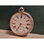 .935 Silver Pocketwatch made by H Samuel of Manchester - 124g