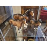 Trio of Beswick Horse Figures