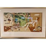 Signed Limited Edition Philippe Noyer (1917-1985) Lithograph Art - Ariel & Devi - 116x74cm