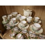 Rare 1930's/Early 40's Royal Crown Derby Floral Coffee Set, designed and signed by K McGhie