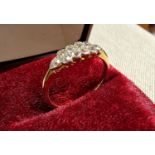 18ct Gold and Diamond Cluster Ring, size P+0.5