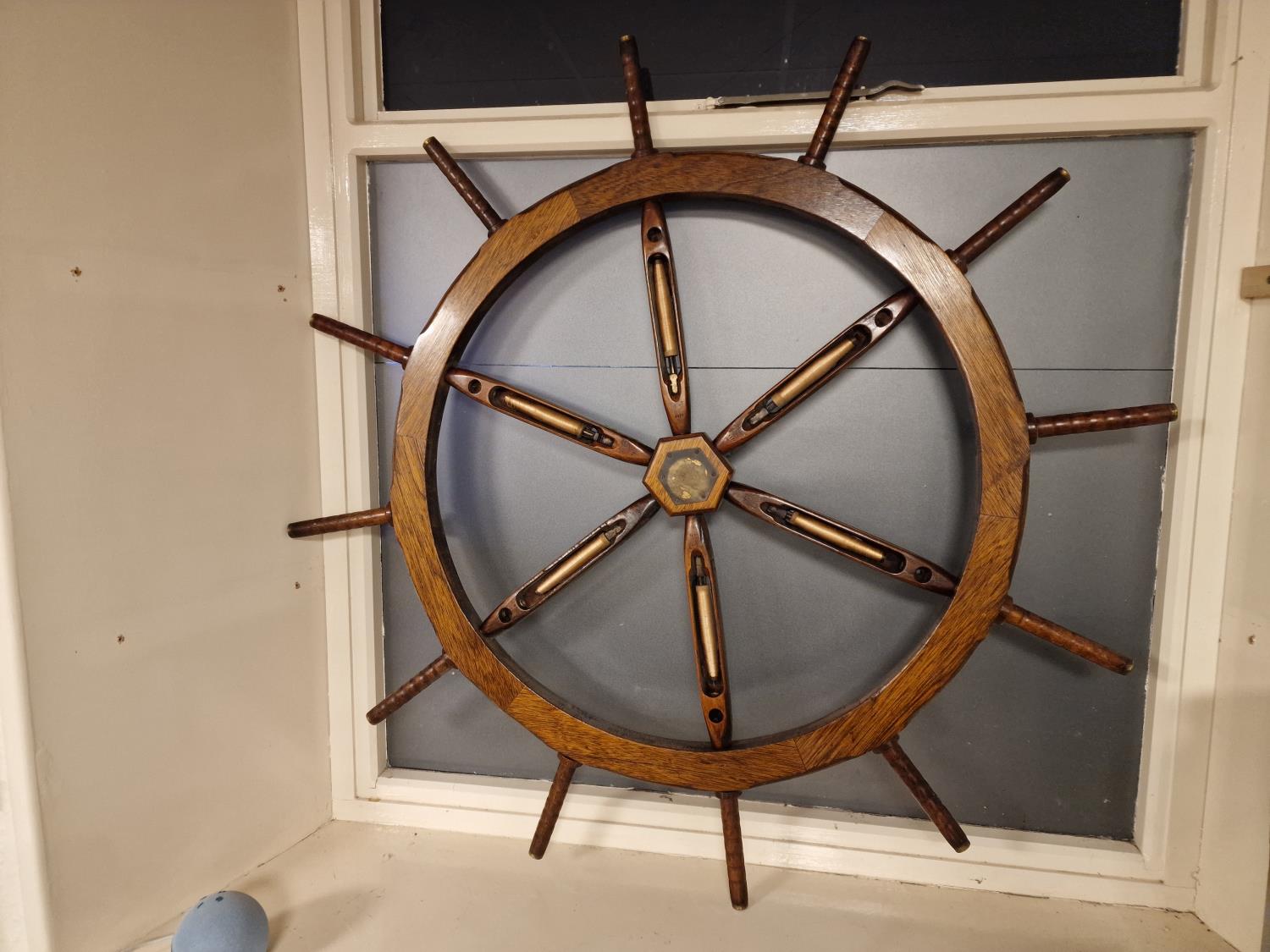 Large Vintage Nautical Maritime Ship's Wheel