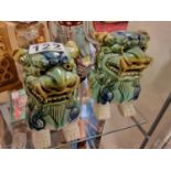 Pair of Chinese Foo Dog/Dragon Figures