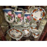 Good Collection of Losol Ware Lustre Jugs and Dinner Wares