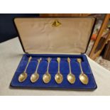 Interesting Set of Decorative Spoons w/Ornament Tops