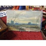 Small Early 20th Century Watercolour on Card Painting by Fairfax Cameron