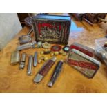 Good Collection of Various Gentlemen's Ephemera inc Pen Knives (Sabre, Trafford etc), Military Issue