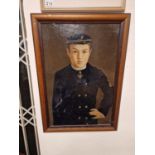 Signed Victorian Oil of a Young Sailor - Nautical, Navy Maritime interest