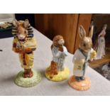 Trio of Royal Doulton Bunnykins Figures