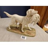 Royal Dux Hunting Dog/Gundog Figure - model number 1193