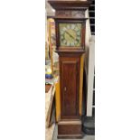 Longcase 18th Century George Stevens Grandfather Clock - 186cm high