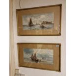 Pair of 19th Century Maritime/Seascape Watercolours by A Turner