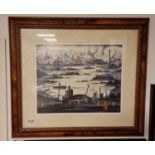 Limited Edition 1937 LS Lowry Print , 'The Lake', 434/500 - stamped and signed to the reverse for NF