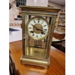 Japy Freres Brass Mantel Clock