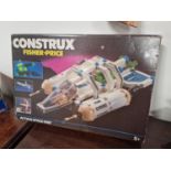 Boxed Vintage 1980's Fisher-Price Construx Spaceship Brick Build Toy