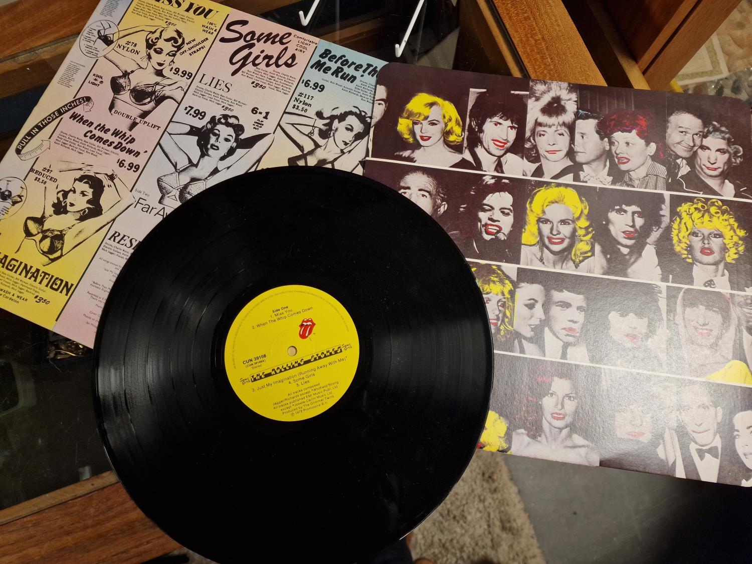Pair of Original Vinyl Pressings of Rolling Stones' Some Girls & Its Only Rock'n'Roll LP Records - b - Image 4 of 5