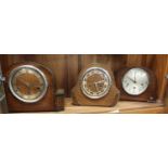 Trio of Vintage Mantel Clocks