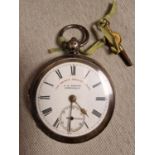 JG Graves of Sheffield Hallmarked Silver Pocketwatch