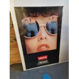 Original Vintage Levi's 1970's-80's Sunglasses Advertising Poster - 75x48cm